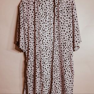 Animal print kimono